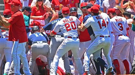 brawls in baseball|mariners angels brawl today.